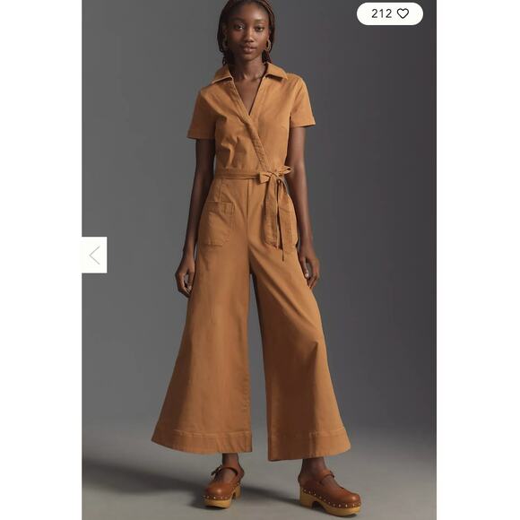 Anthropologie Pants - Anthropologie Maeve Wrapped Colette Jumpsuit 8 NEW